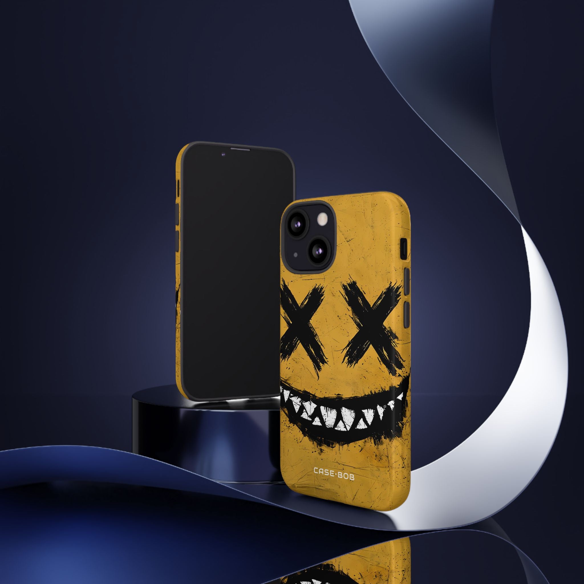 Jagged Smile Yellow iPhone 13 Mini Case - Tough
