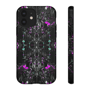 Purple Grid Mirage - Protective Phone Case