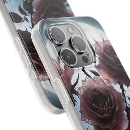Luminous Rose Thorns iPhone 15 Pro Case - Soft