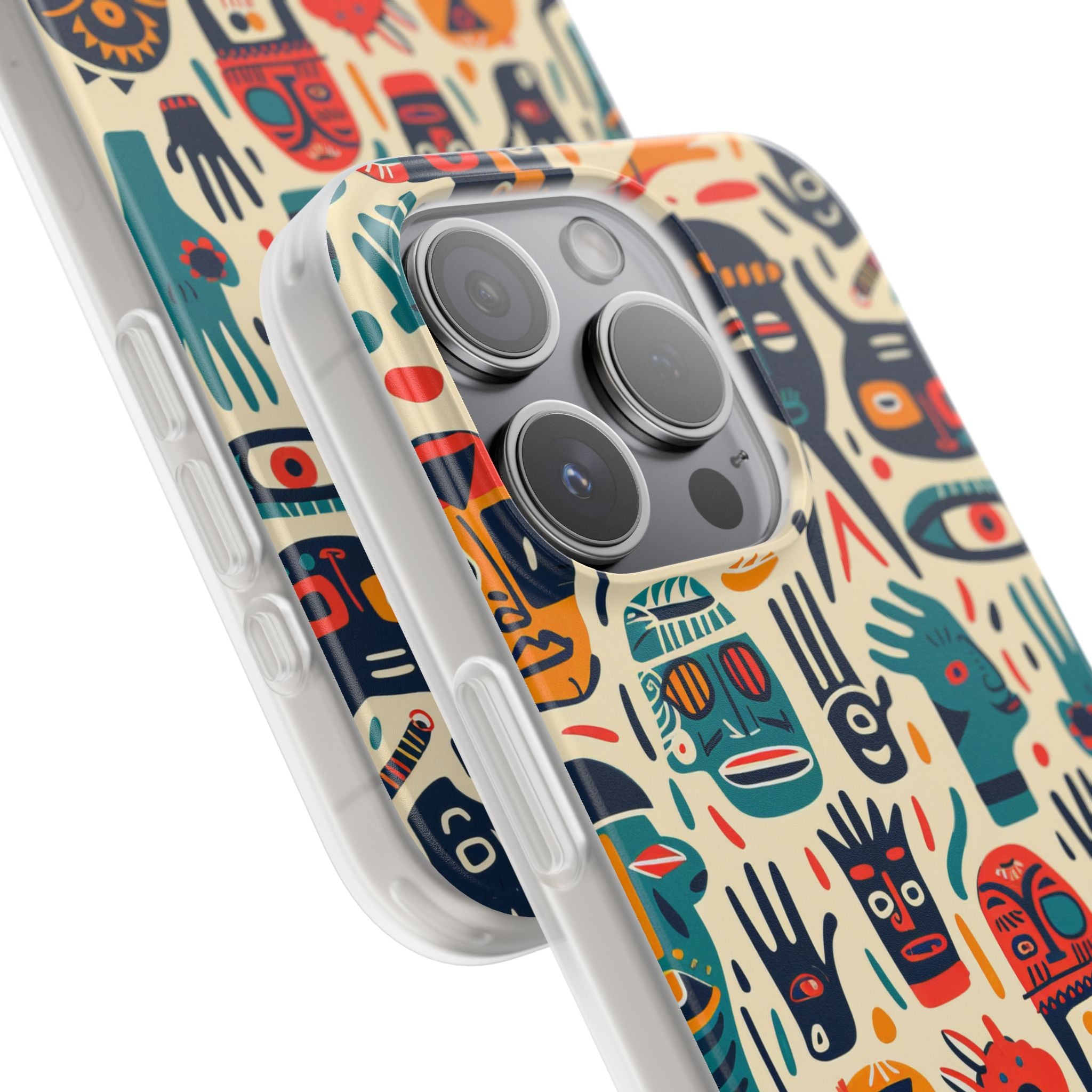 Vivid Faces iPhone 15 Pro Case - Soft