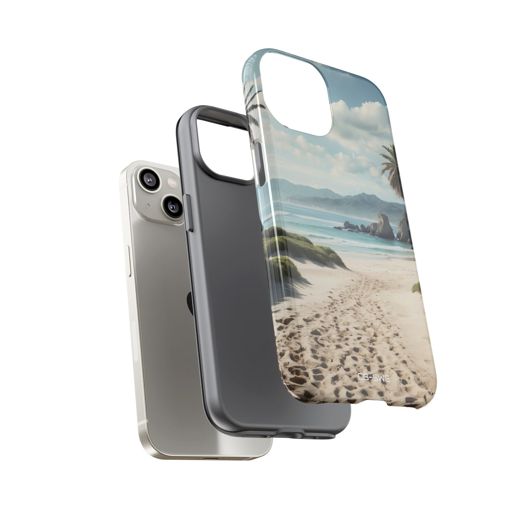 Footprints Trace Sand - iPhone Case