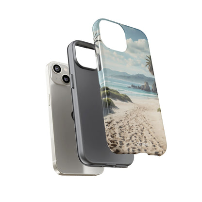 Footprints Trace Sand - iPhone Case