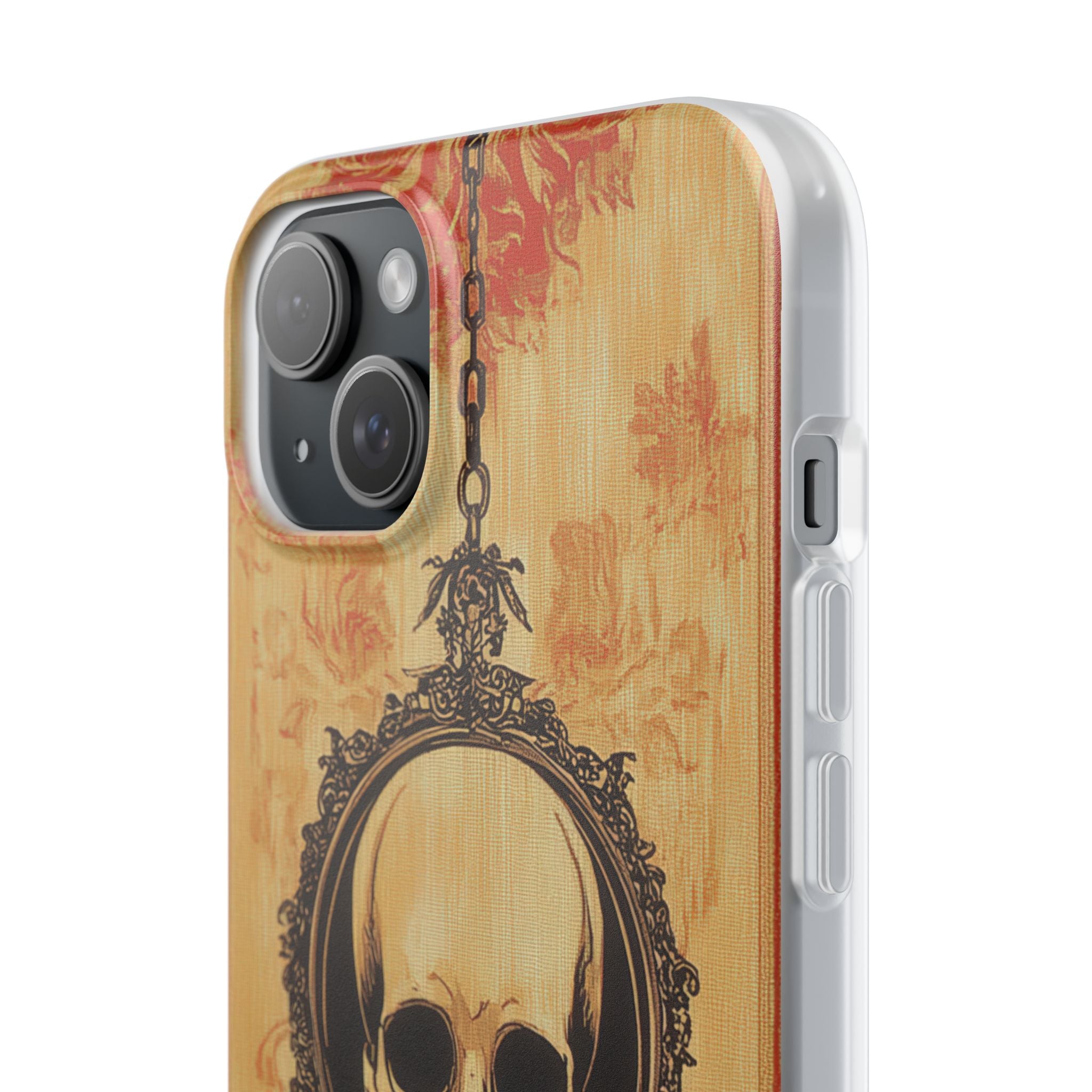 Gothic Skull Elegance iPhone 15 - Flexi Phone Case