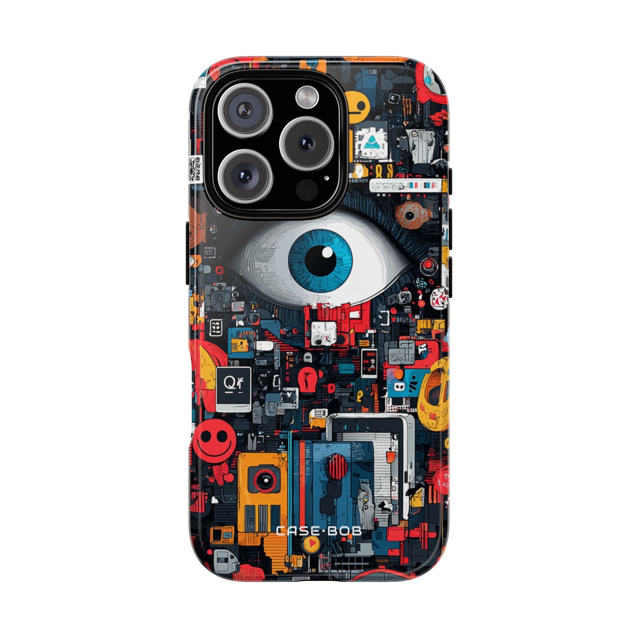 Blue Eye Mosaic iPhone 16 Pro Case - Tough
