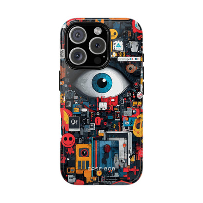 Blue Eye Mosaic iPhone 16 Pro Case - Tough