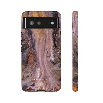 Pink Marble Ink Art - Protective Phone Case