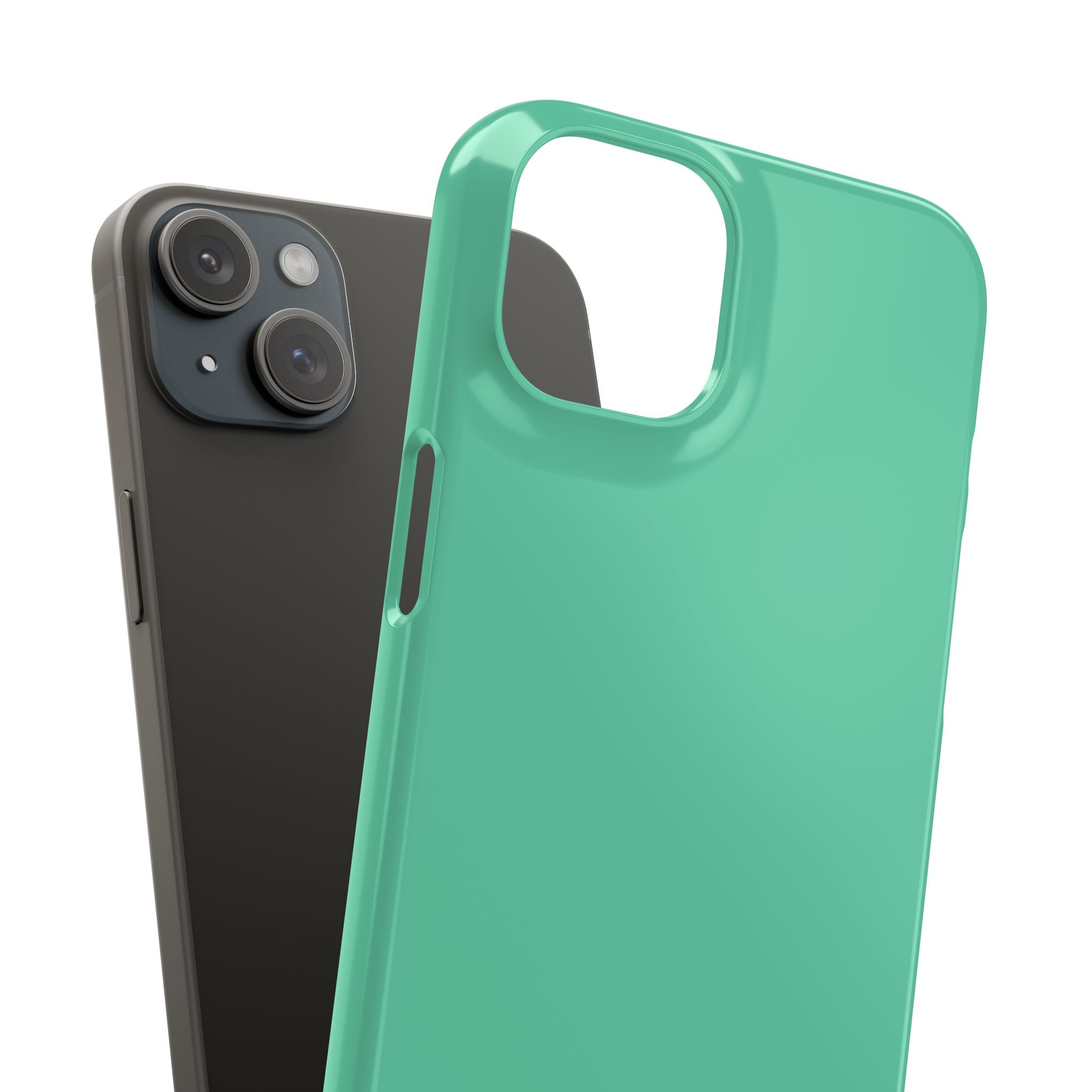 Medium Aquamarine iPhone 15 - Slim Phone Case