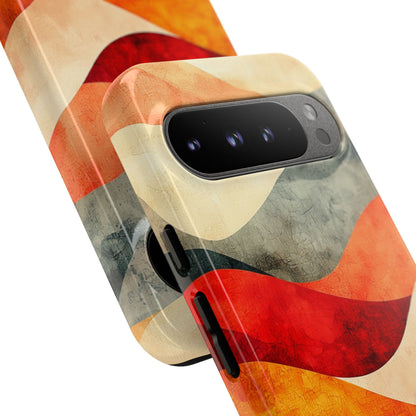 Cracked Wave Sunset Google Pixel 9 Pro XL Case - Tough