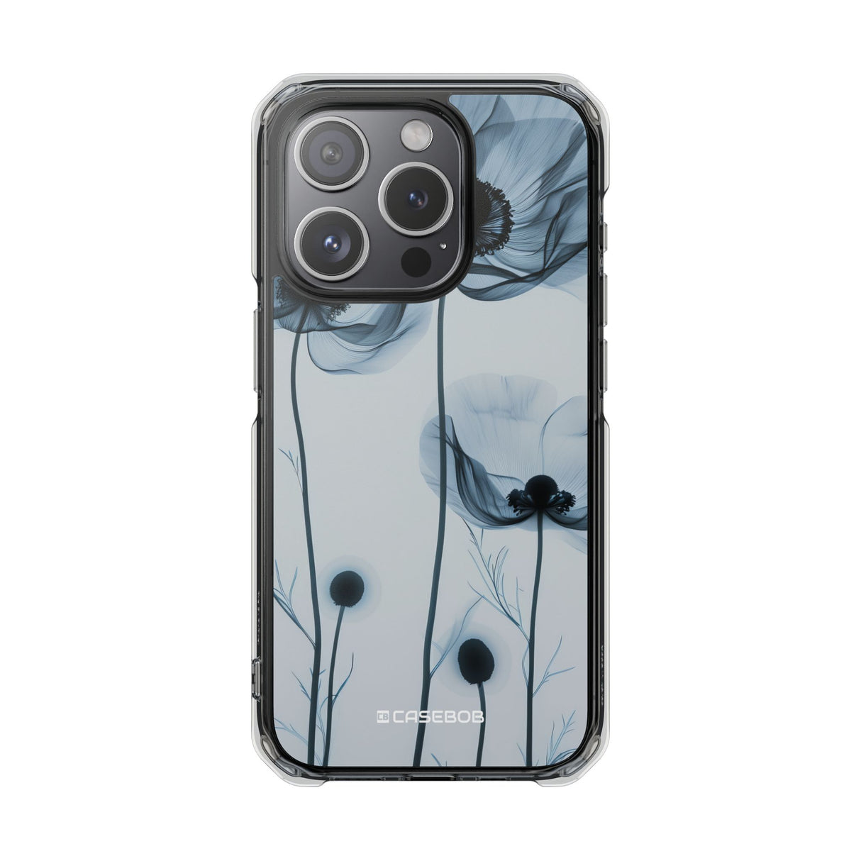 Tranquil Poppy Bloom – Handyhülle für iPhone (Clear Impact – Magnetisch) 