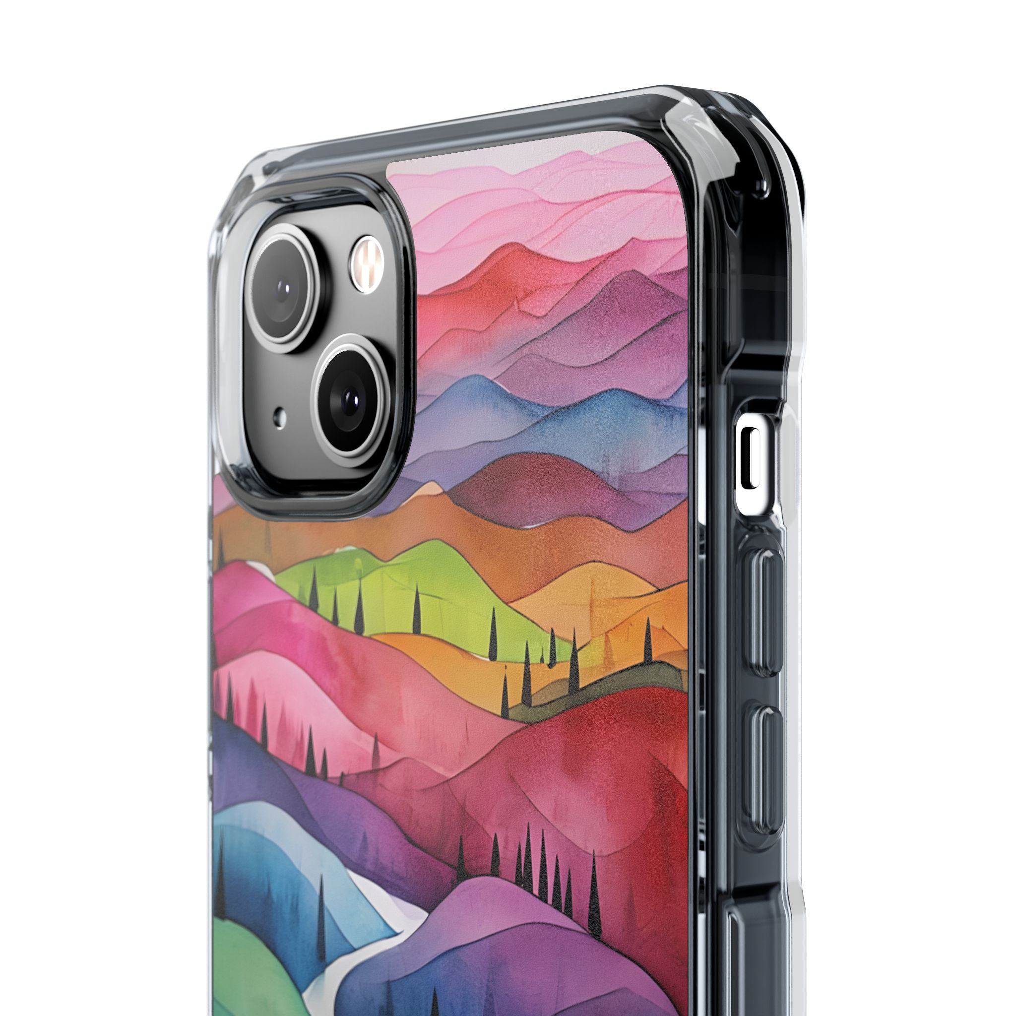 Whimsical Colorful Valleys iPhone Case - Impact
