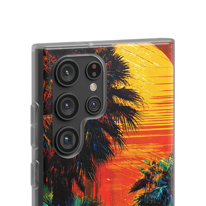 Tropical Sunburst Samsung S22 Ultra Case - Soft