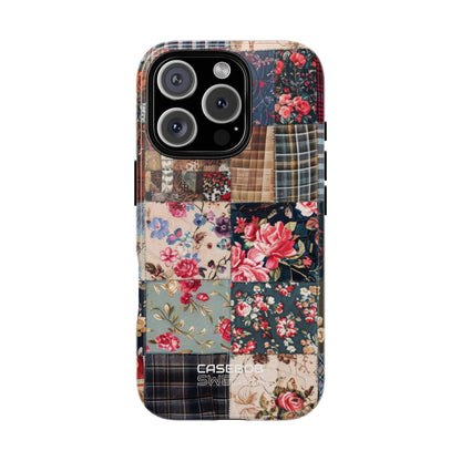Patchwork Floral Quilt iPhone 16 - Tough