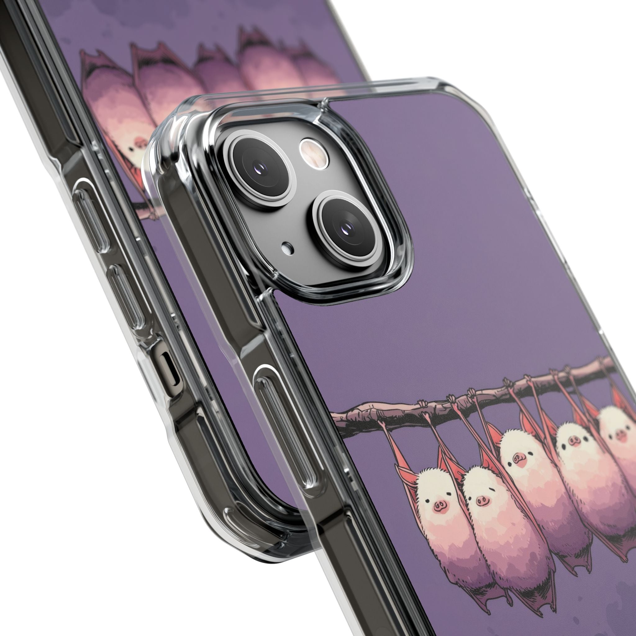 Bats Hang Playfully iPhone Case - Impact