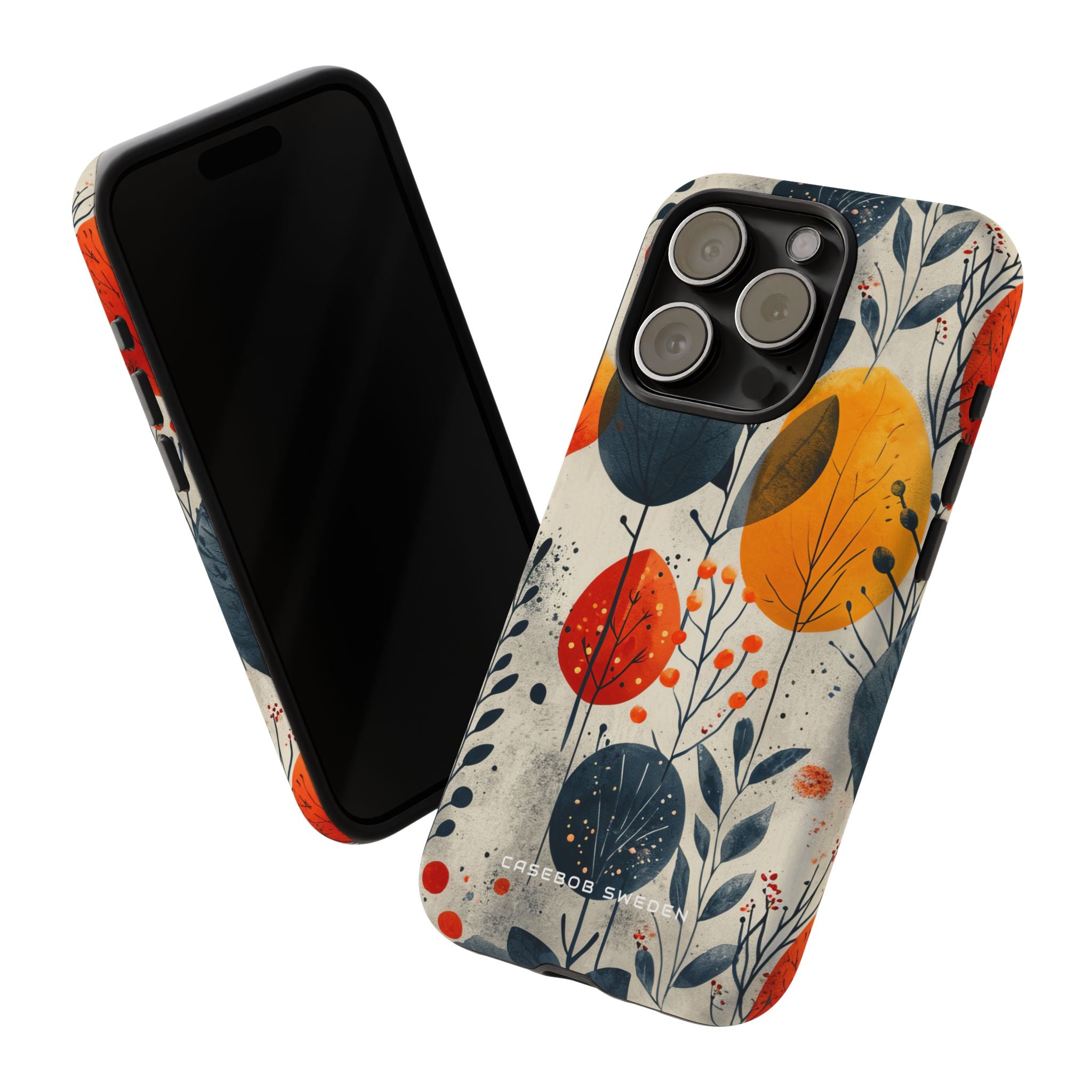 Vibrant Leaf Harmony iPhone 15 - Tough Phone Case