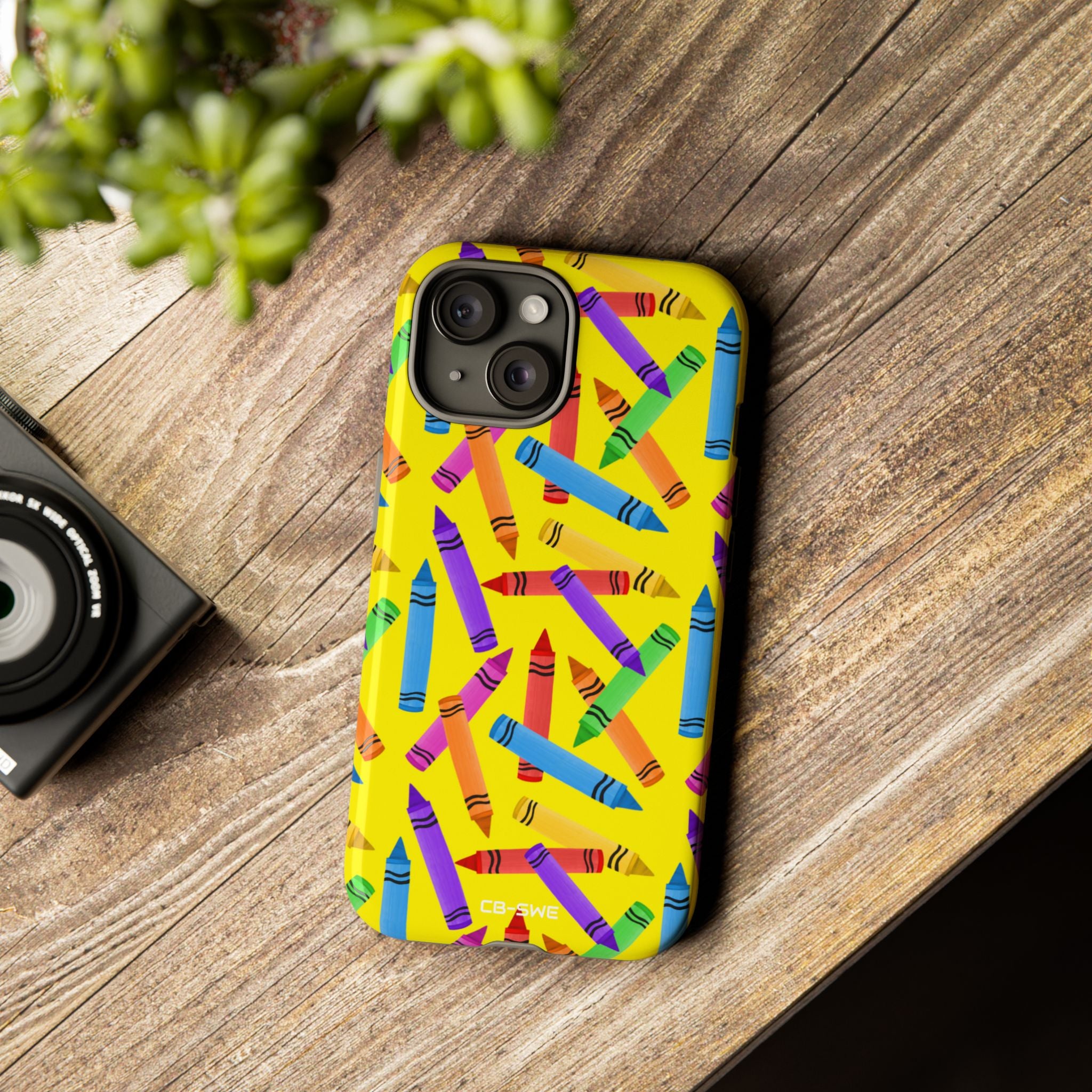 Crayons Scatter Playfully - iPhone Case