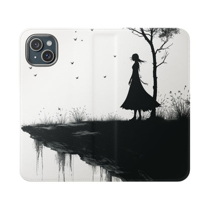 Cliff Silhouette - iPhone 15 Plus Case - Wallet