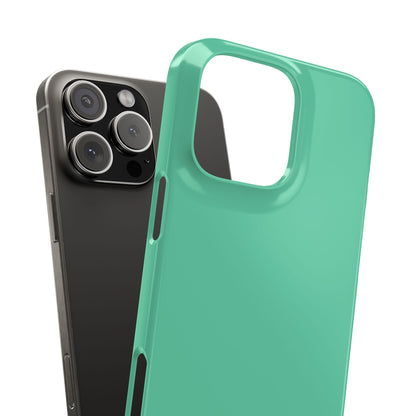 Medium Aquamarine iPhone 16 - Slim Phone Case