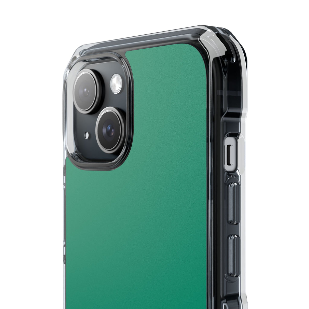 Emerald Green Shade | Phone Case for iPhone (Clear Impact Case - Magnetic)