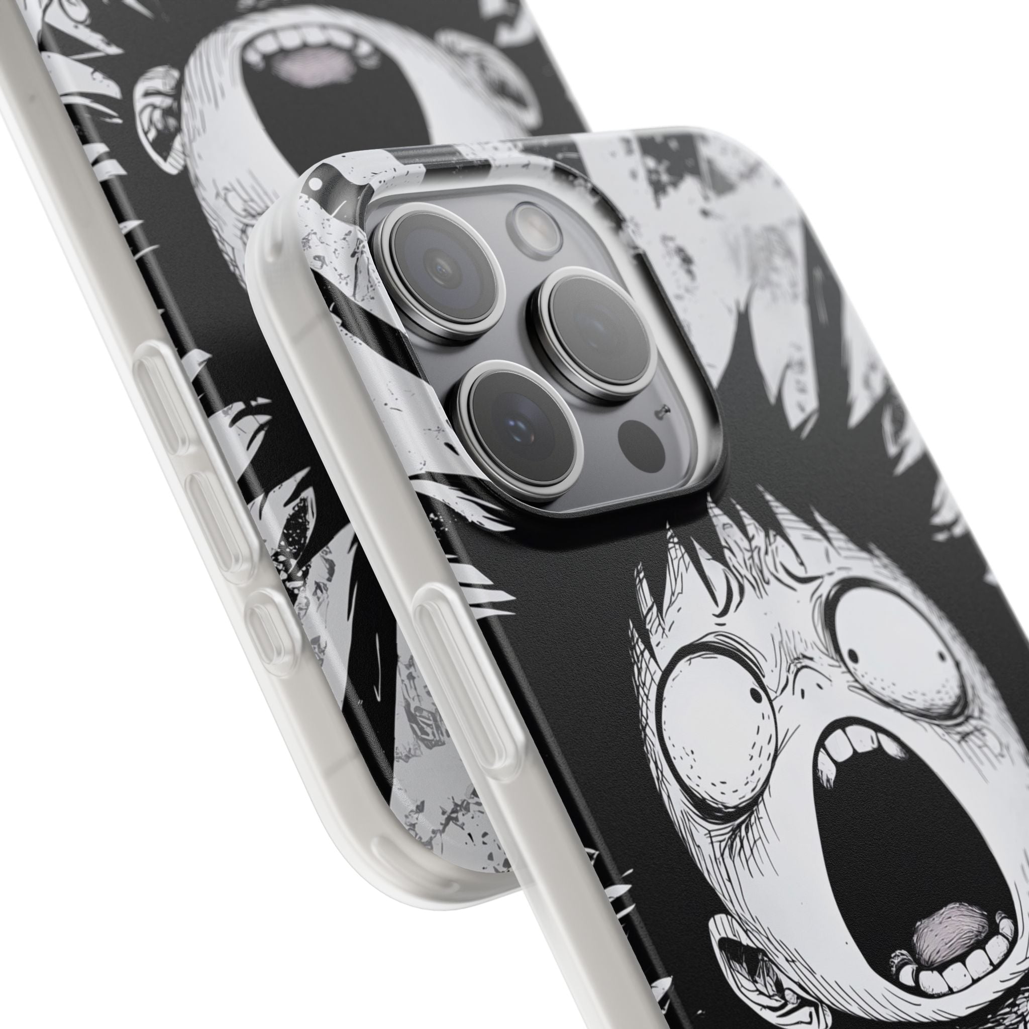 Screaming Stripes iPhone 15 Pro Max Case - Soft