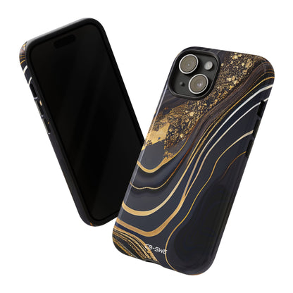 Elegant Gold Streams - iPhone Case