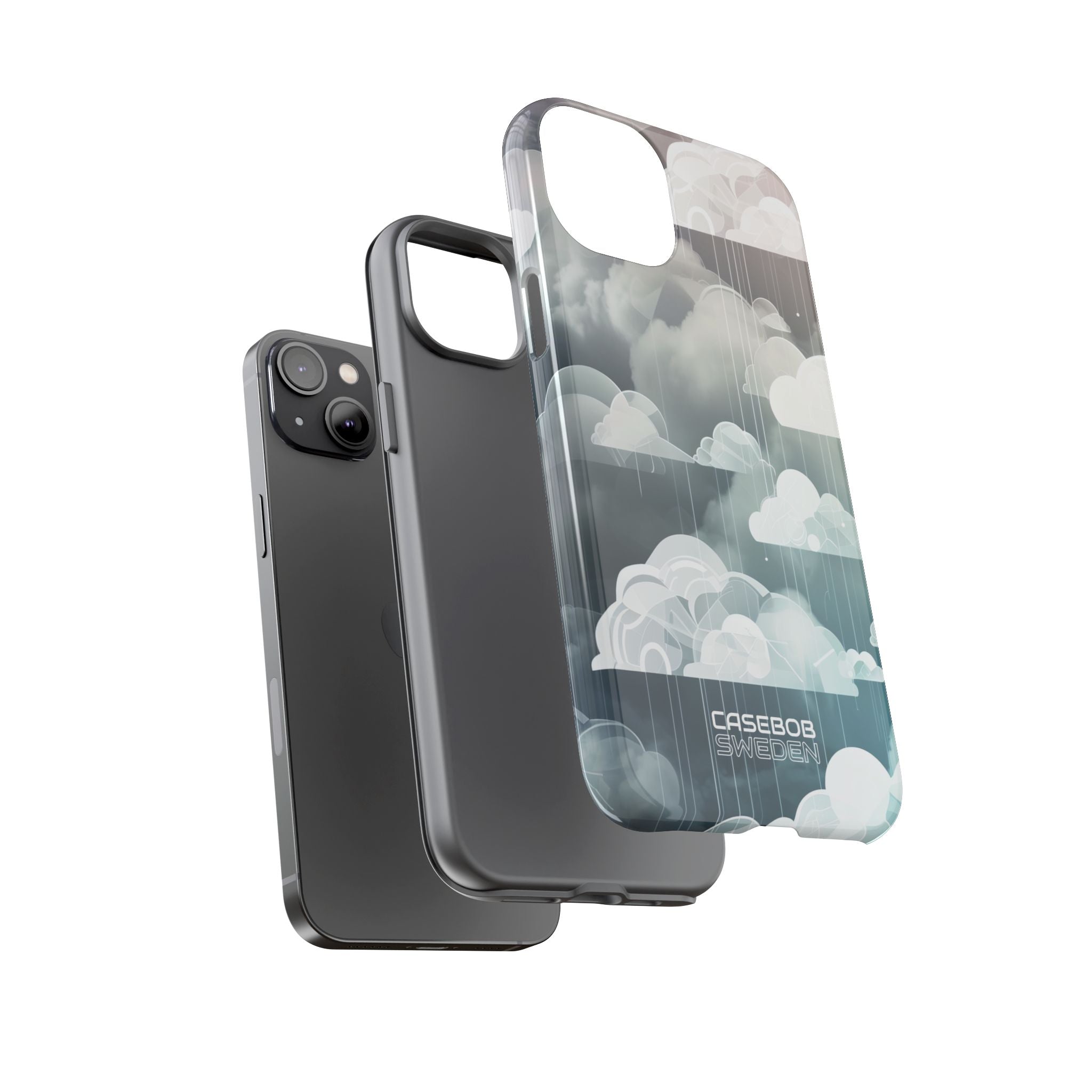 Silver Dream Clouds iPhone 14 - Tough