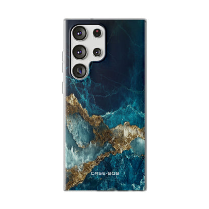 Jagged Gold Split Samsung S23 Ultra Case - Soft