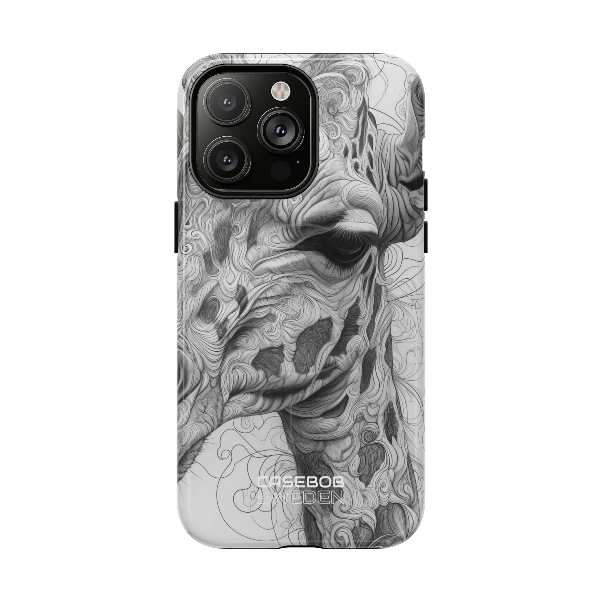 Swirling Giraffe Art iPhone 14 - Tough+