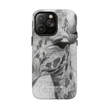 Swirling Giraffe Art iPhone 14 - Tough+