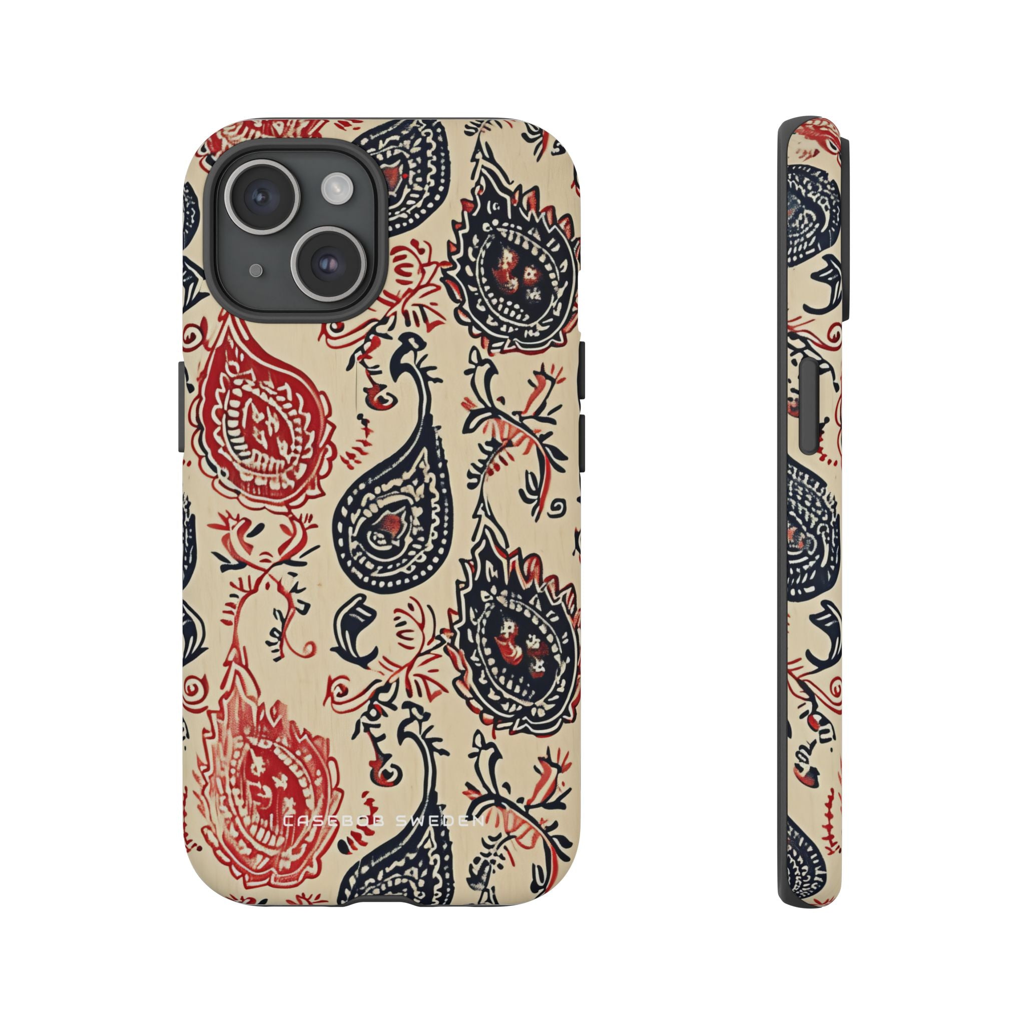 Vintage Paisley Elegance iPhone 15 - Tough Phone Case