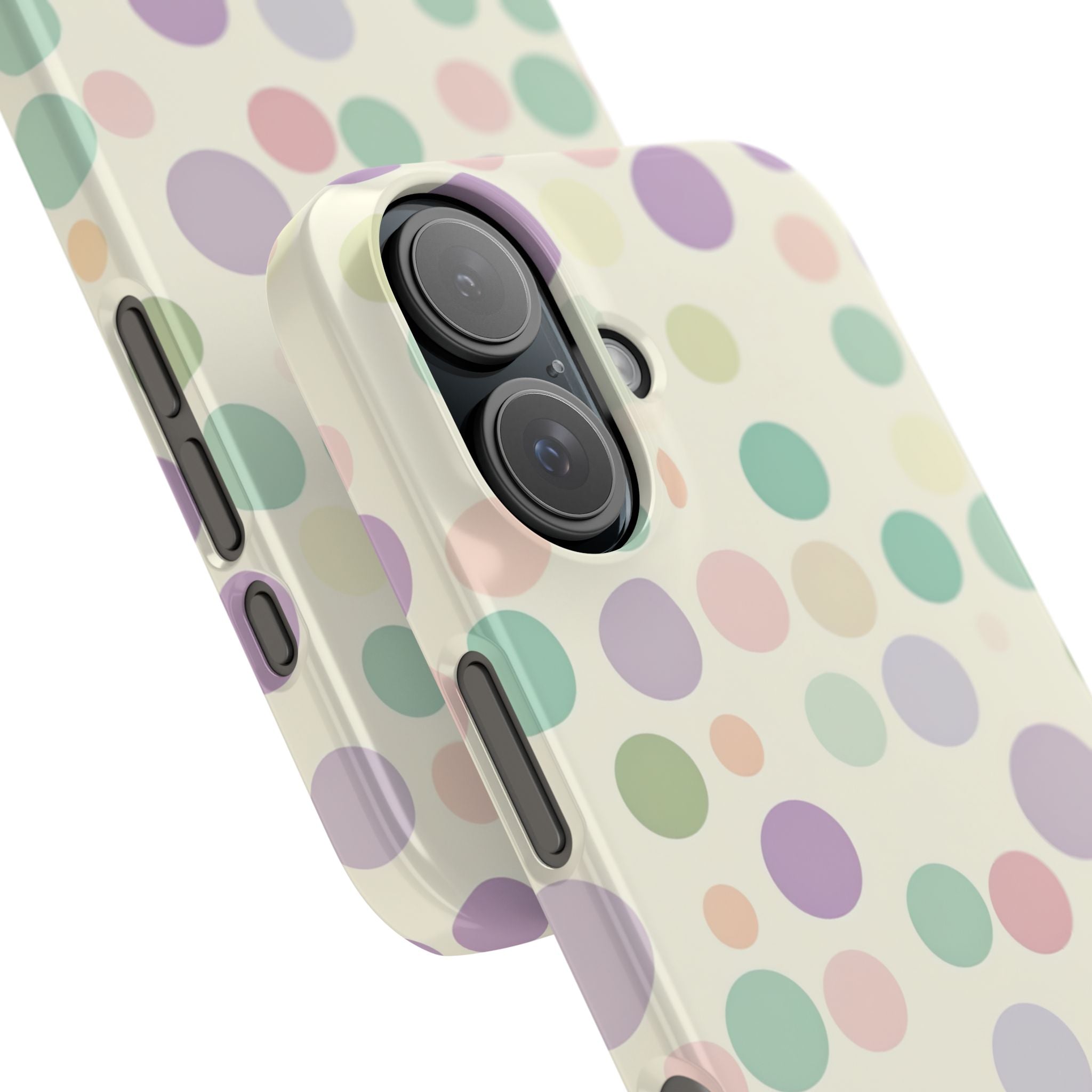 Playful Pastel Polka Dots - Slim iPhone 16 Phone Case