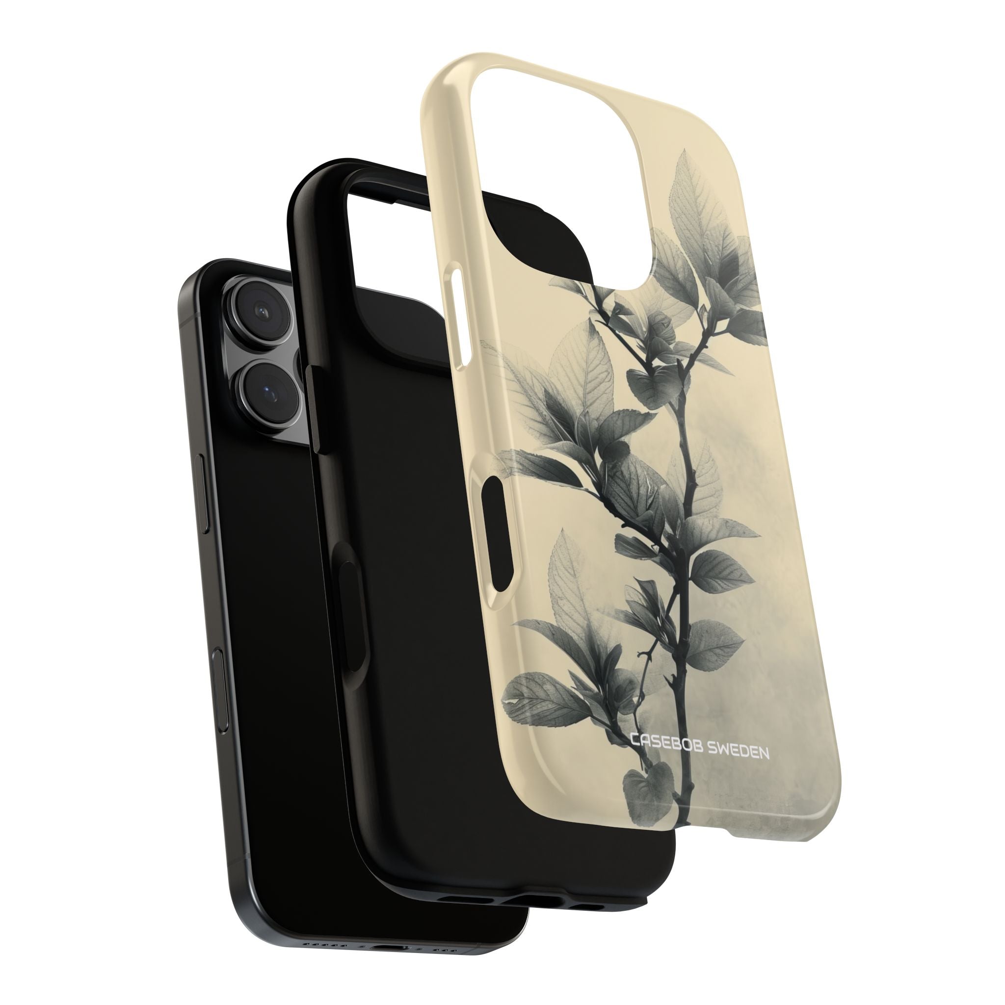 Beige Branch Art - Tough iPhone 16 Phone Case