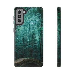 Mystical Forest with Stone Bridge - Protective Phone Case