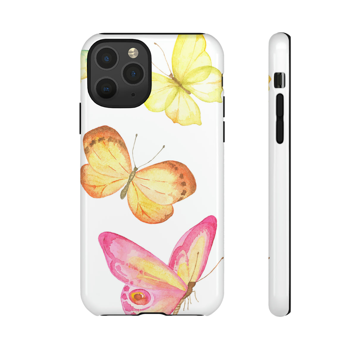 Watercolor Butterflyes - Protective Phone Case