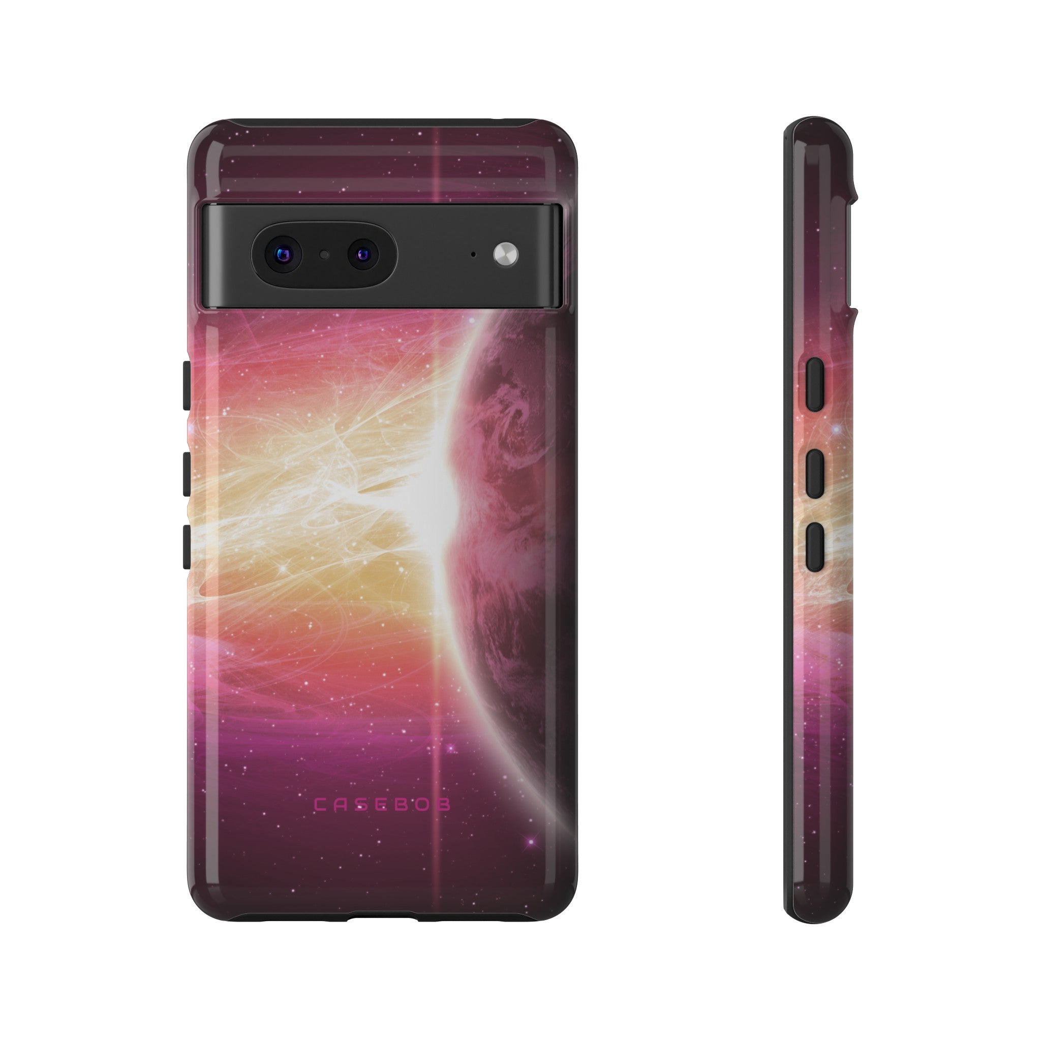 Purple Planets in Space - Protective Phone Case