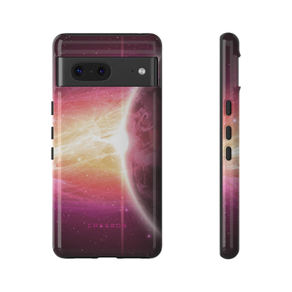 Purple Planets in Space - Protective Phone Case