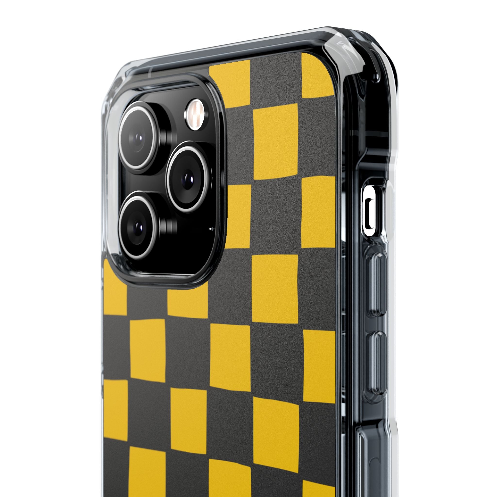 Yellow Squares Dance iPhone Case - Impact