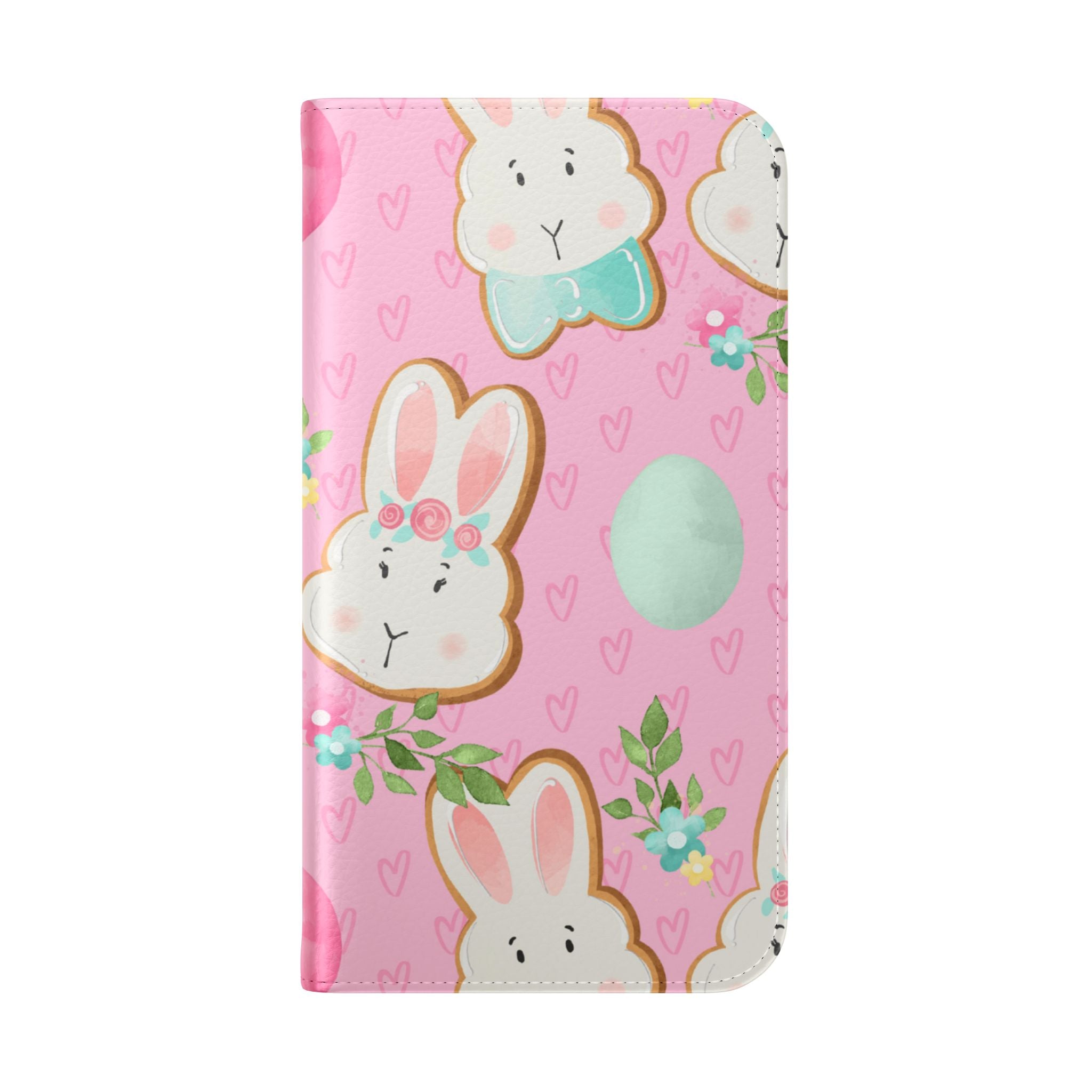 Blushing Bunny Bloom - iPhone 15 Case - Wallet