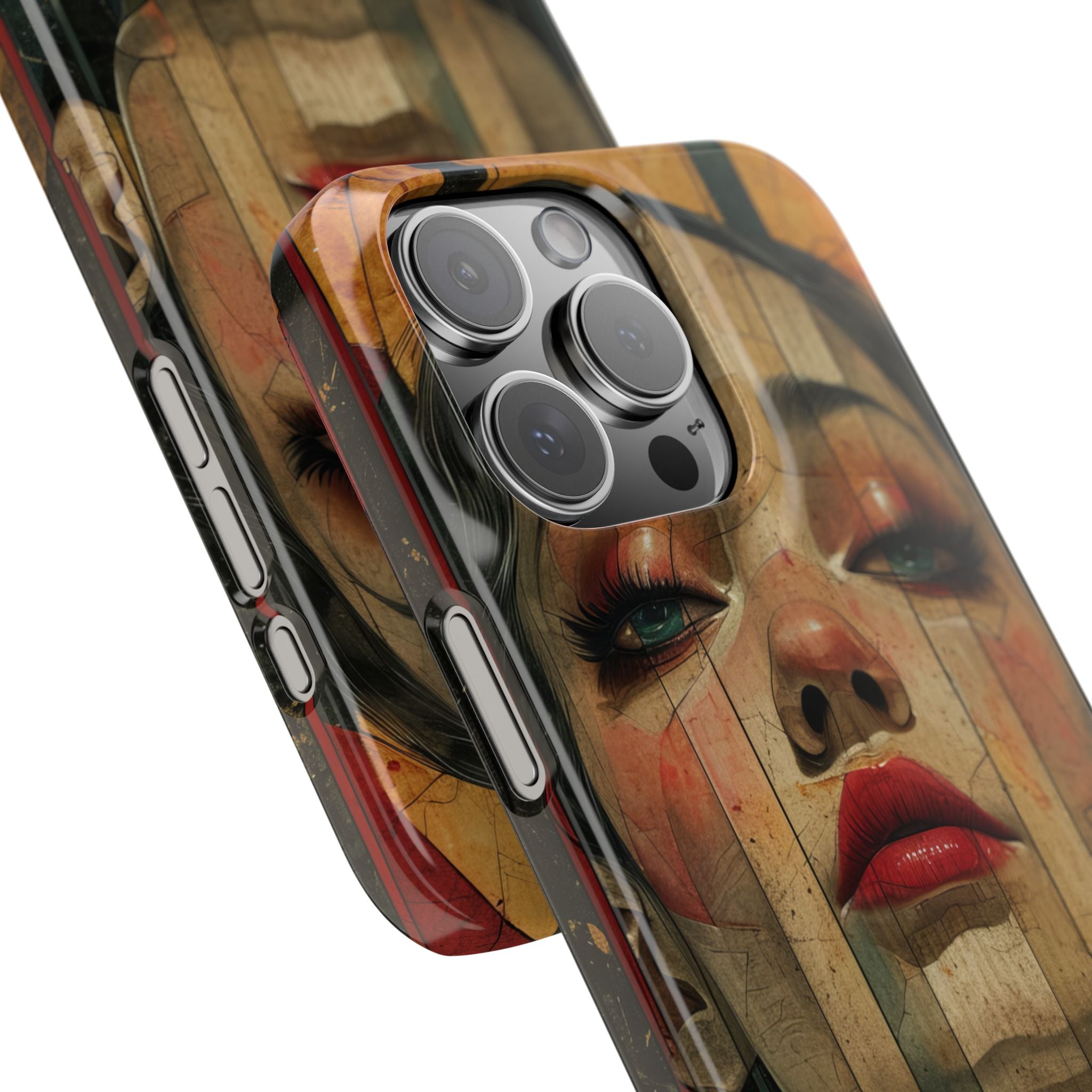 Bold Art Deco Portrait - Slim iPhone 16 Phone Case