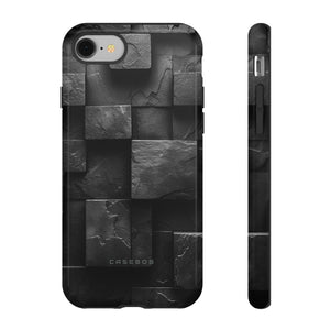 Black Geometric Elegance - Protective Phone Case