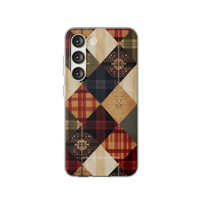 Rustic Geometric Patchwork Harmony Samsung S23 - Flexi Phone Case