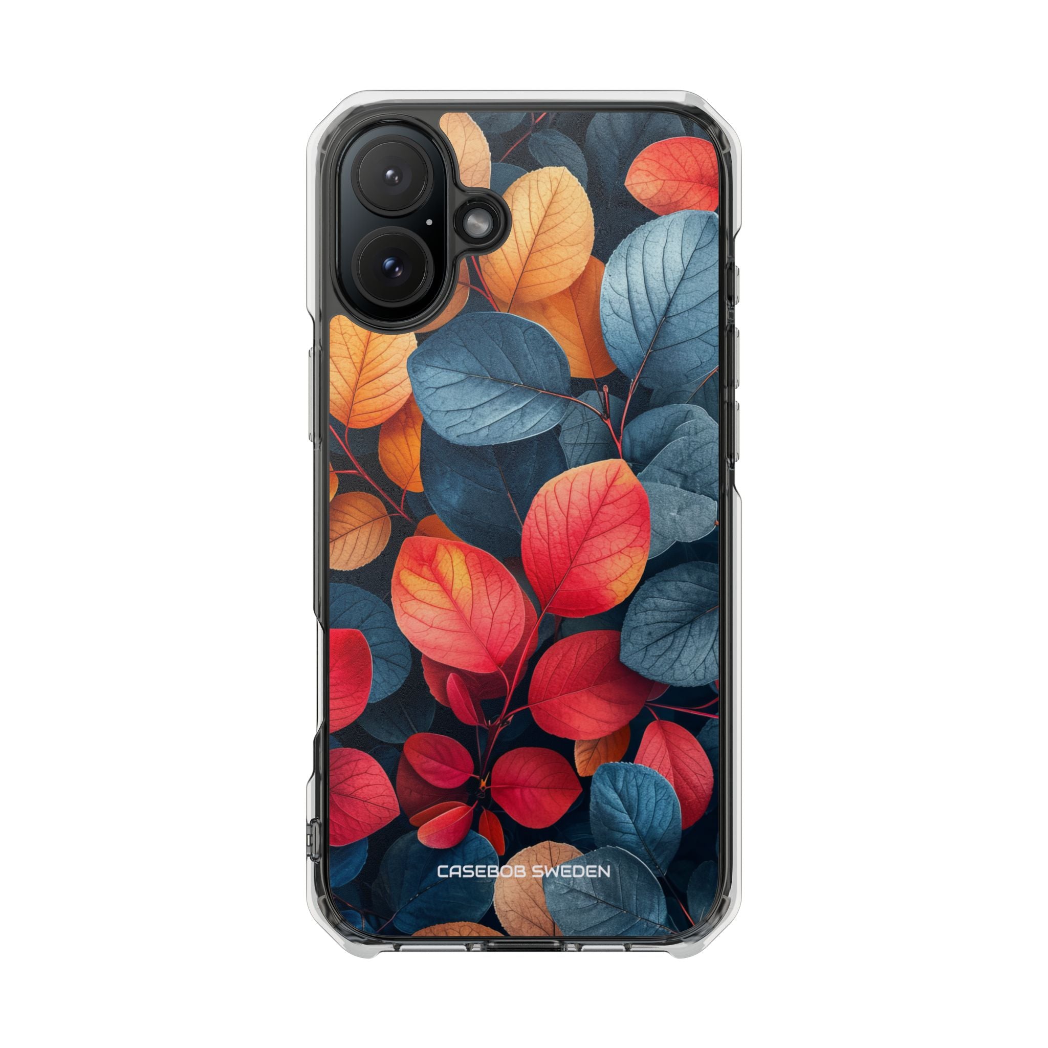 Vibrant Nature Leaves - Clear Impact iPhone 16 Phone Case