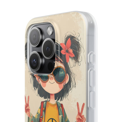 Peace Pigtails iPhone 15 Pro Case - Soft