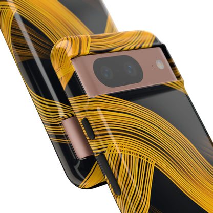 Yellow Flow Lines Google Pixel 8 - Tough