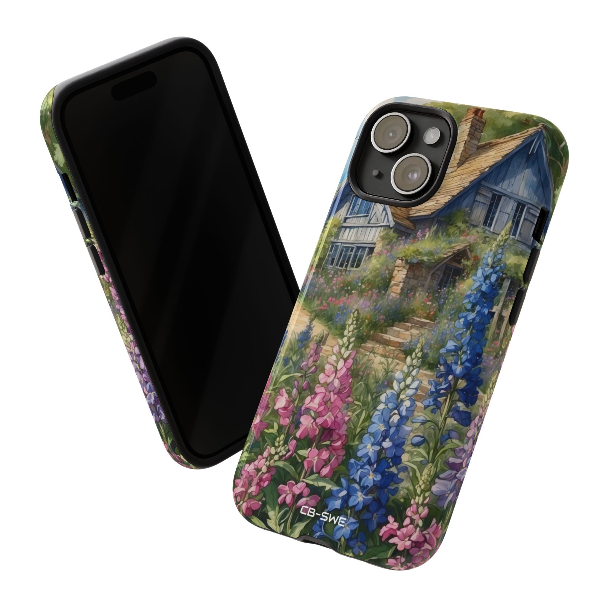 Cottage Surrounded Blossoms - iPhone Case