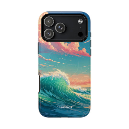 Turquoise Curl iPhone 17 Pro Max Case - Tough+