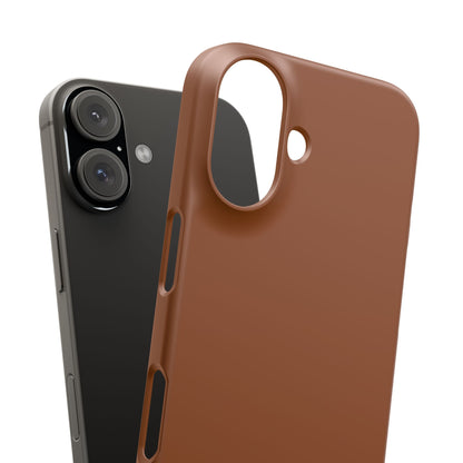 Saddle Brown iPhone 16 - Slim Phone Case