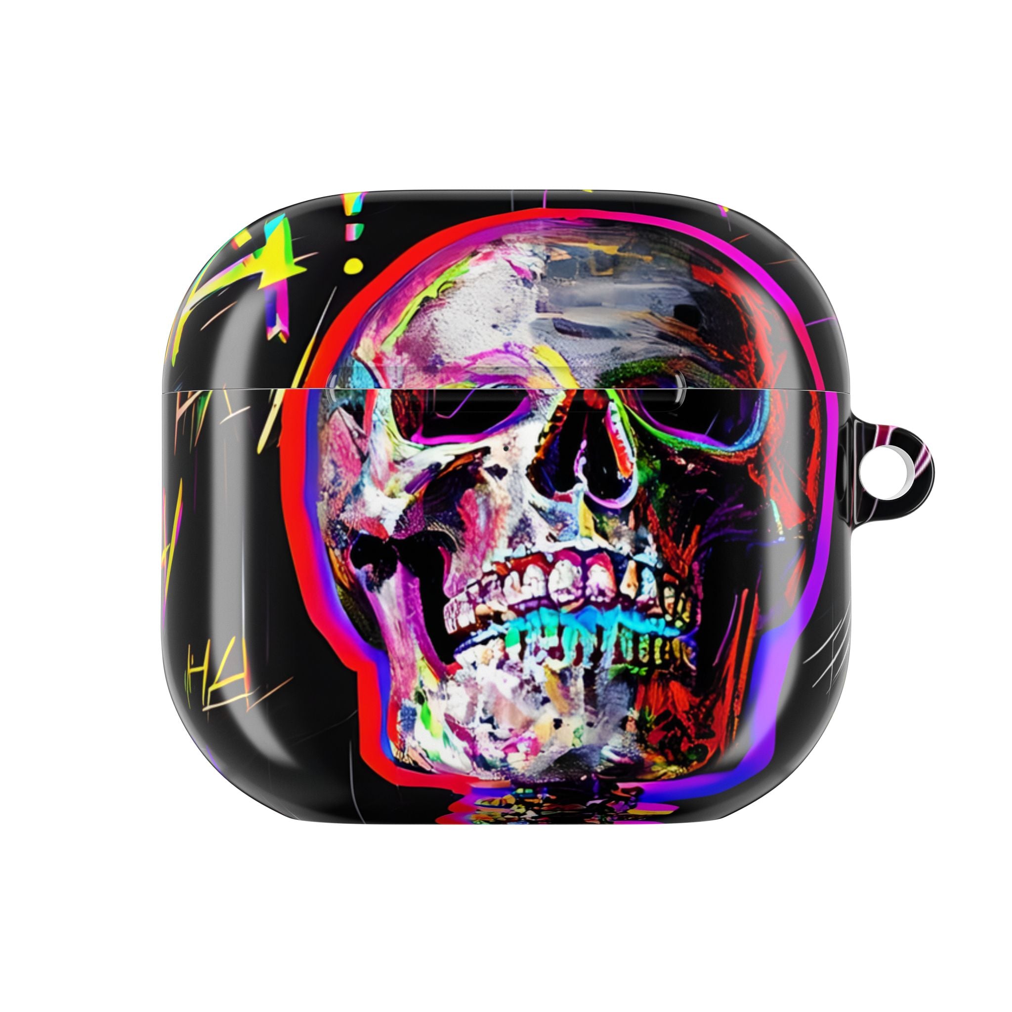 Neon Skeleton Laughter - AirPods Case