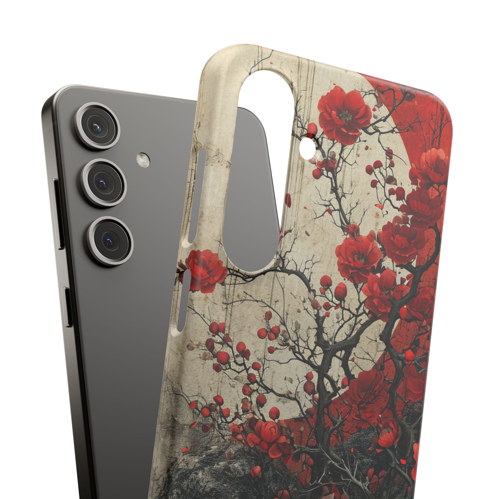 Zen Blossoms in Moonlight Samsung S24 - Slim Phone Case