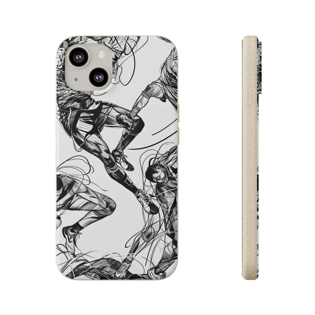 Dynamic Athletic Surrealism | Biodegradable Phone Case