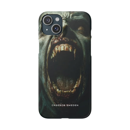 Gothic Wail of Decay iPhone 15 - Slim Phone Case